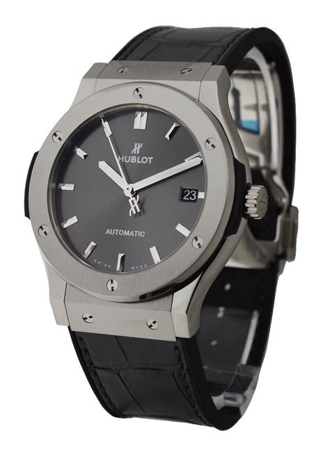 hublot classic fusion titanium racing grey|hublot classic fusion titanium 45mm.